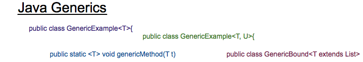 Java Generics